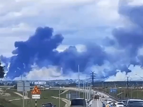 Ukraine russia airbase attack; sbu drones strike | belaya olenya