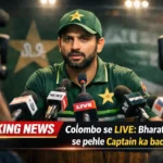 Pakistan captain SalmanAgha speaking at Colombo press conference before India match
