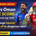 SL vs Oman Live Cricket Score T20 World Cup 2026 match update