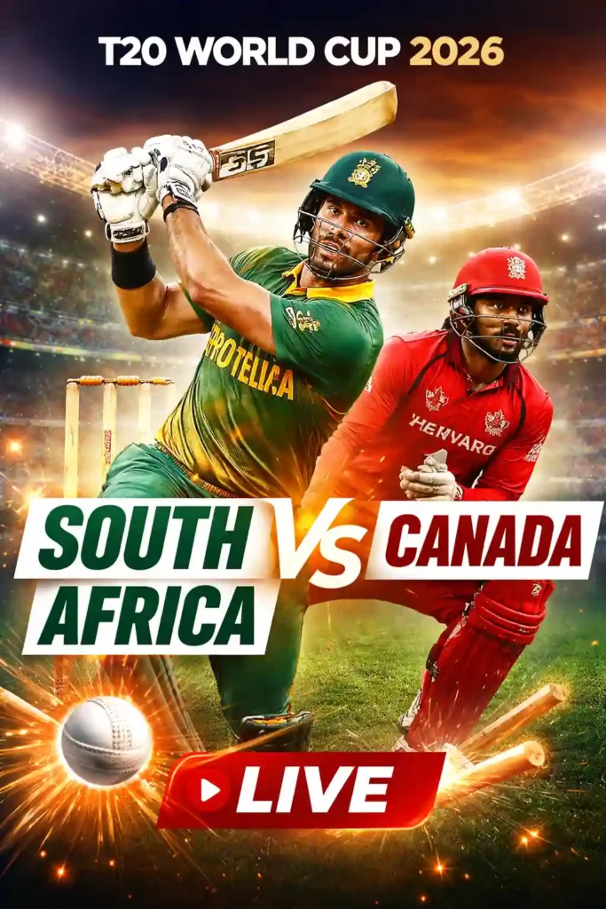 South Africa vs Canada Live
