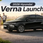 2026 Hyundai Verna Launch sedan black color new model launched in India with modern design and advanced features