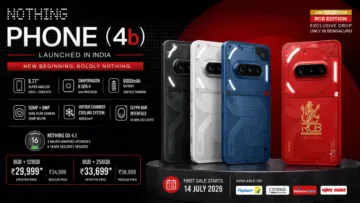 Nothing Phone 4b Launch in India: ₹29,999 में 6000mAh बैटरी, Snapdragon 6 Gen 4 और 120Hz AMOLED डिस्प्ले