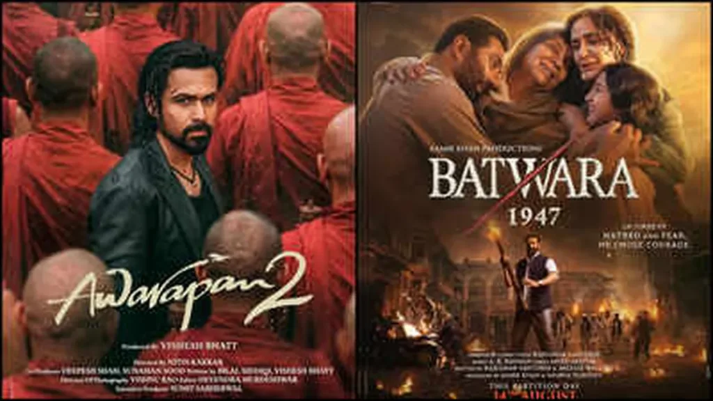 Awarapan 2 और Batwara 1947 के पोस्टर्स, दोनों फिल्मों को लेकर दर्शकों में बढ़ी चर्चा