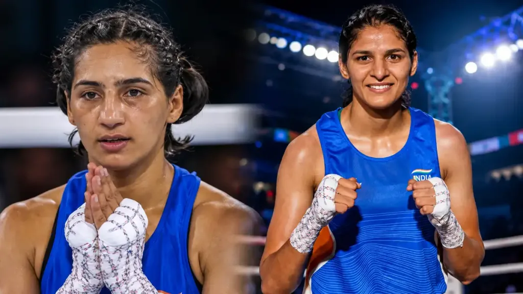 CWG 2026 Boxing में जैसमीन लंबोरिया ने 57 किग्रा वर्ग में भारत के लिए गोल्ड मेडल जीता।