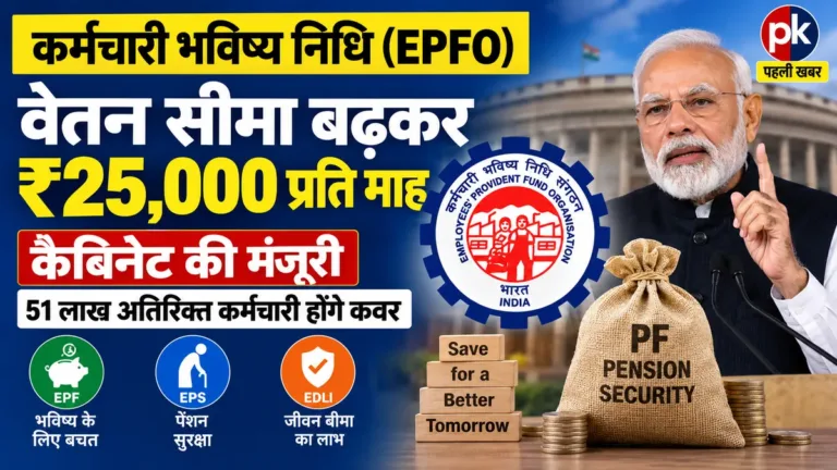 EPFO वेतन सीमा ₹25,000: 17 सितंबर 2026 से लागू