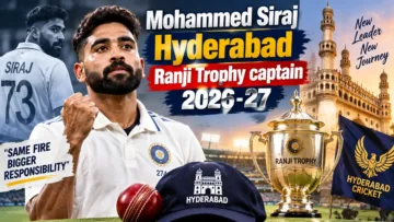 Mohammed Siraj Hyderabad Ranji Trophy captain 2026-27