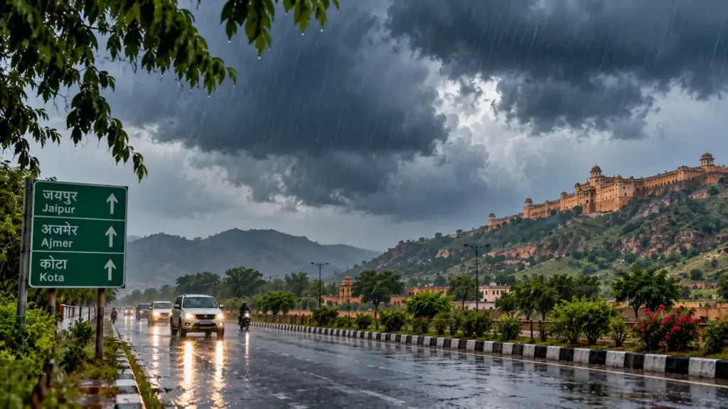 Rajasthan Weather Today इन इलाकों में ज्यादा बारिश का खतरा
