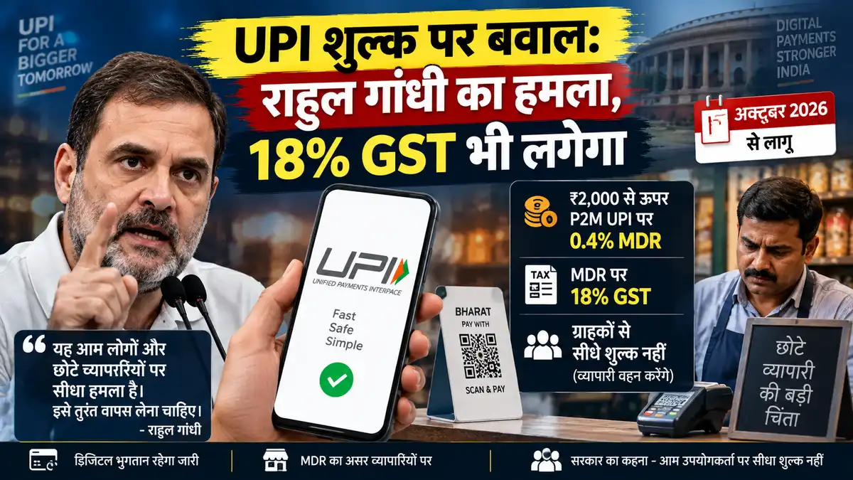 UPI MDR GST Rahul Gandhi rollback demand