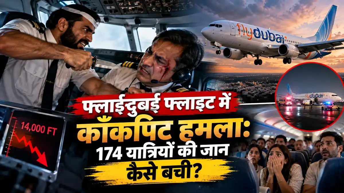 फ्लाईदुबई फ्लाइट FZ1073 में कॉकपिट हमला
