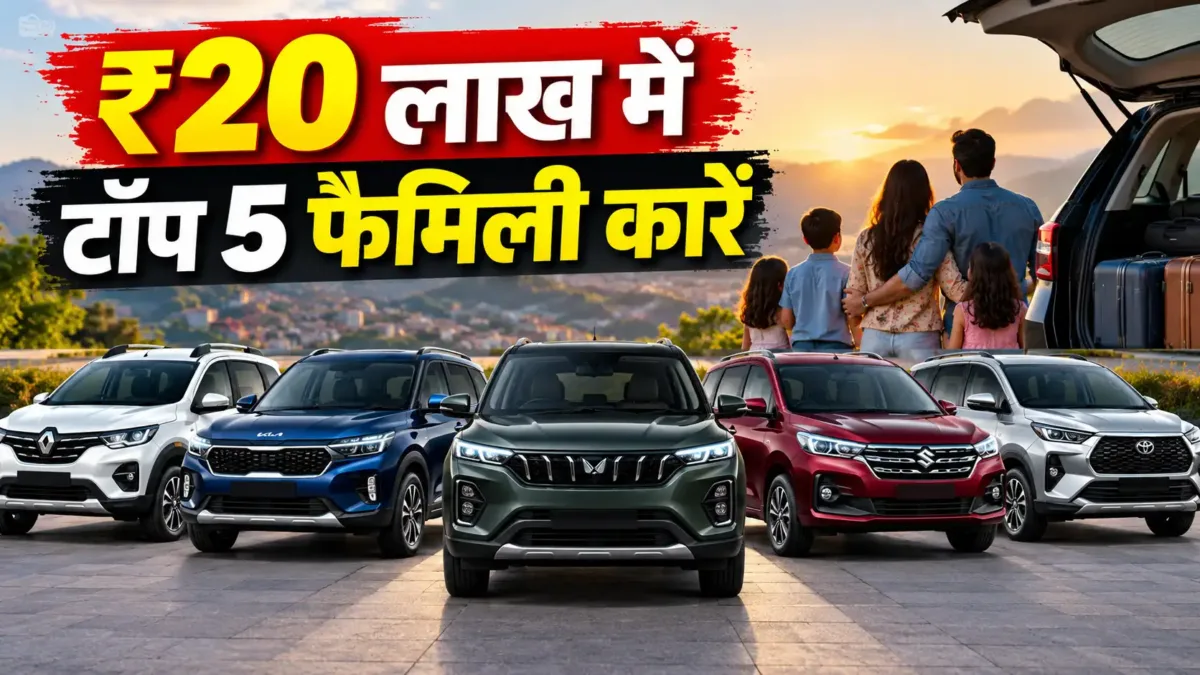 Top 5 Best 7 Seater Cars in India Under 20 Lakh