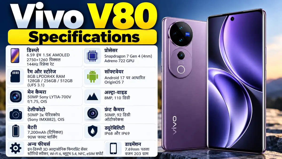 Vivo V80 Specifications