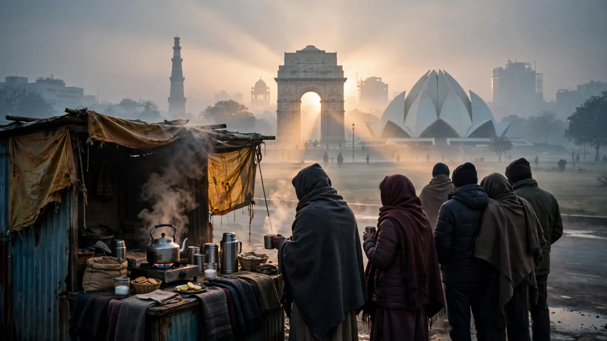 दिल्ली अक्टूबर ठंड रिकॉर्ड